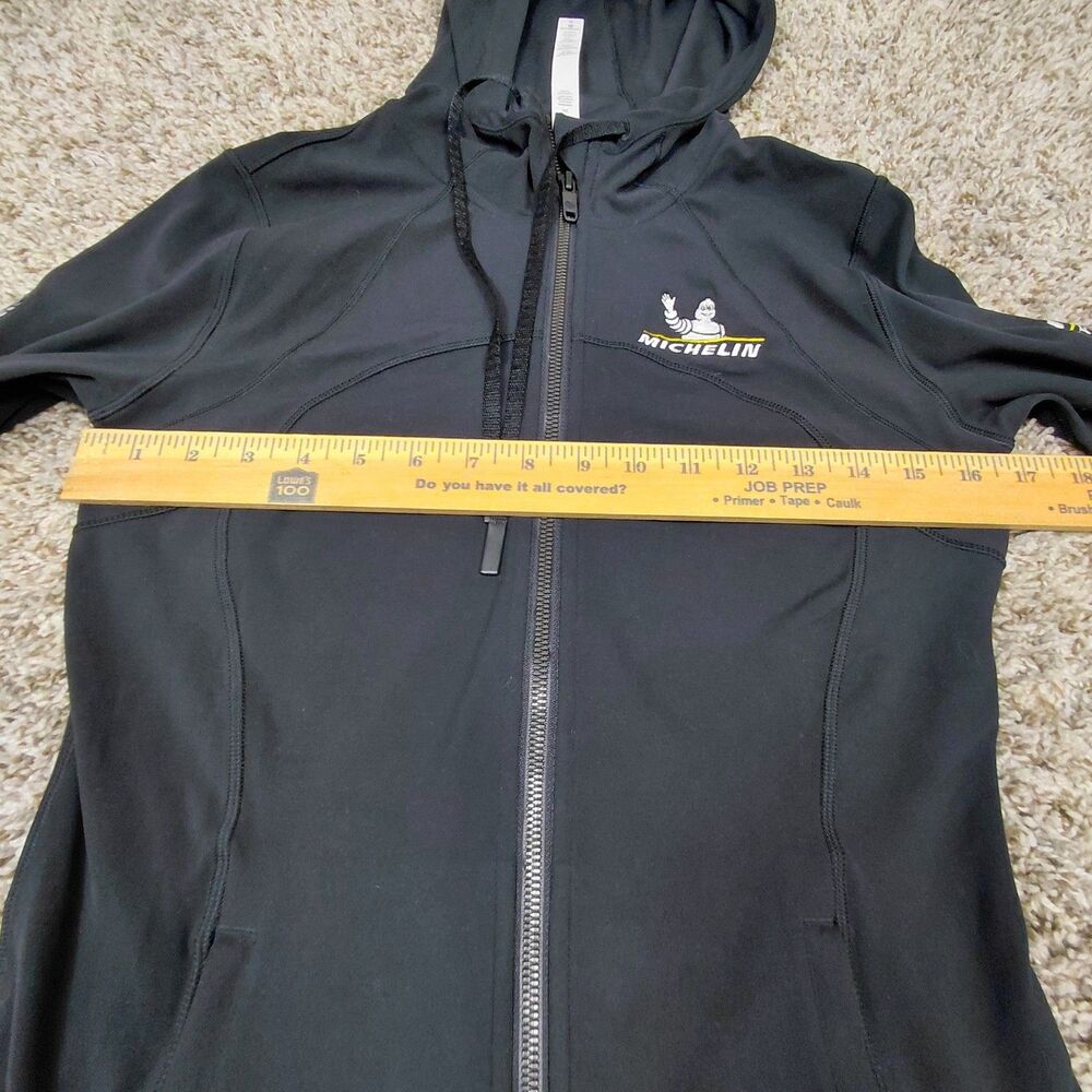 Lululemon Hooded Define Jacket Nulu Womens 8 Black Full Zip Michelin Man Tire - Picture 7 of 8